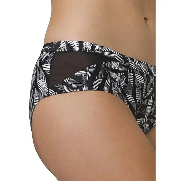 PrAna Marina Top (D-Cup) & Chambra Bottoms, black springtime - Picture 9 of 15